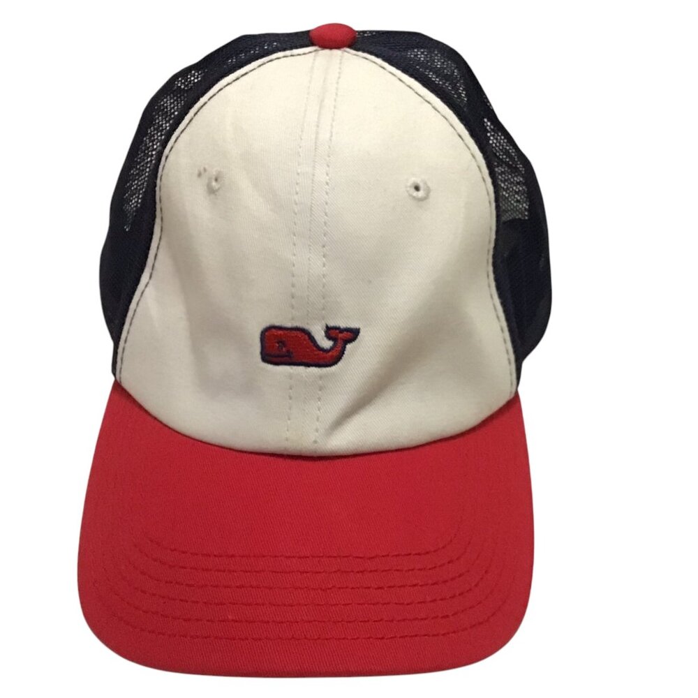 Vineyard Vines Red White Blue Mesh Adjustable Trucker Hat Baseball Cap Target